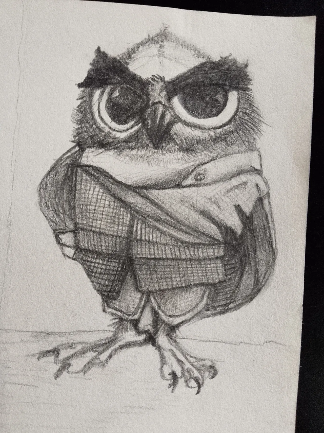 Original sketch, 2B pencil